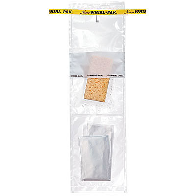 18-oz. Whirl-Pak hydrated speci-sponge bag with sterile glove image