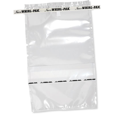 4oz White tape Whirl-Pak write-on bag image