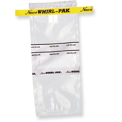 55oz Yellow tape Whirl-Pak write-on bag image